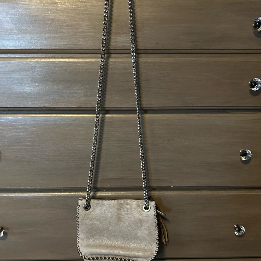 Michael Kors Cream Crossbody Bag with Chain Strap